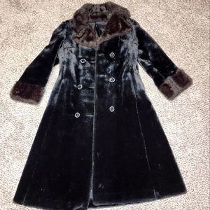 Vintage Faux Fur Full Length Coat